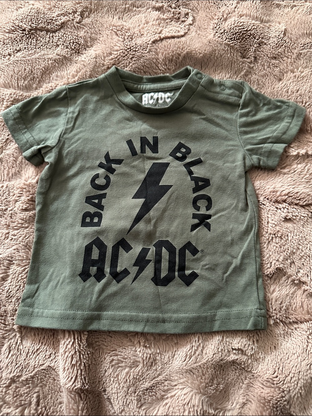 AC/DC 'Back in Black' Graphic Tee, 3-6 months